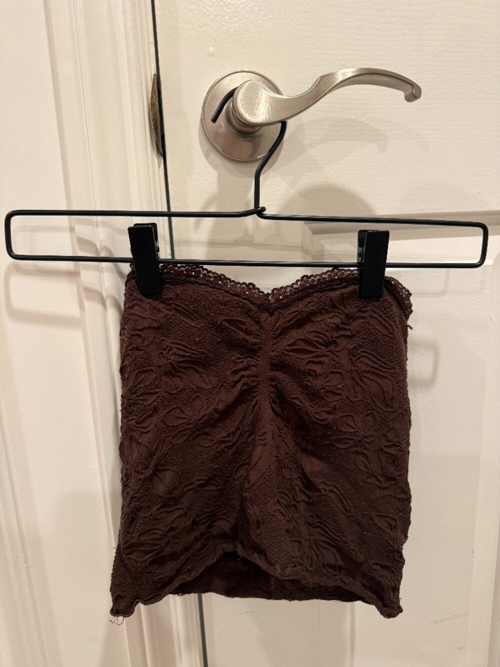 Full Tilt Lacy Brown Tube Top